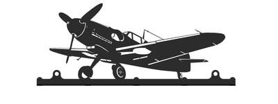 Accroche clés 25cm Messerschmitt Bf109 décoration murale avion