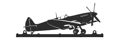 Accroche clés 25cm Supermarine Spitfire décoration murale avion