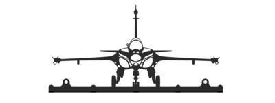 Accroche clés 25cm Rafale décoration murale avion