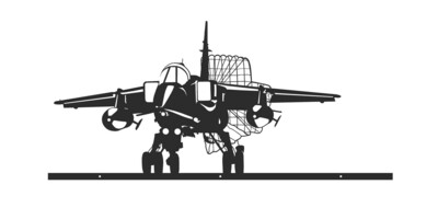 Jaguar parachute décoration murale avion militaire armée de l'air
