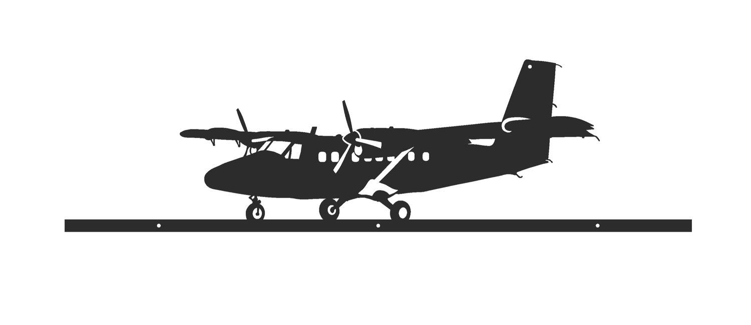 DHC6 décoration métallique murale avion 