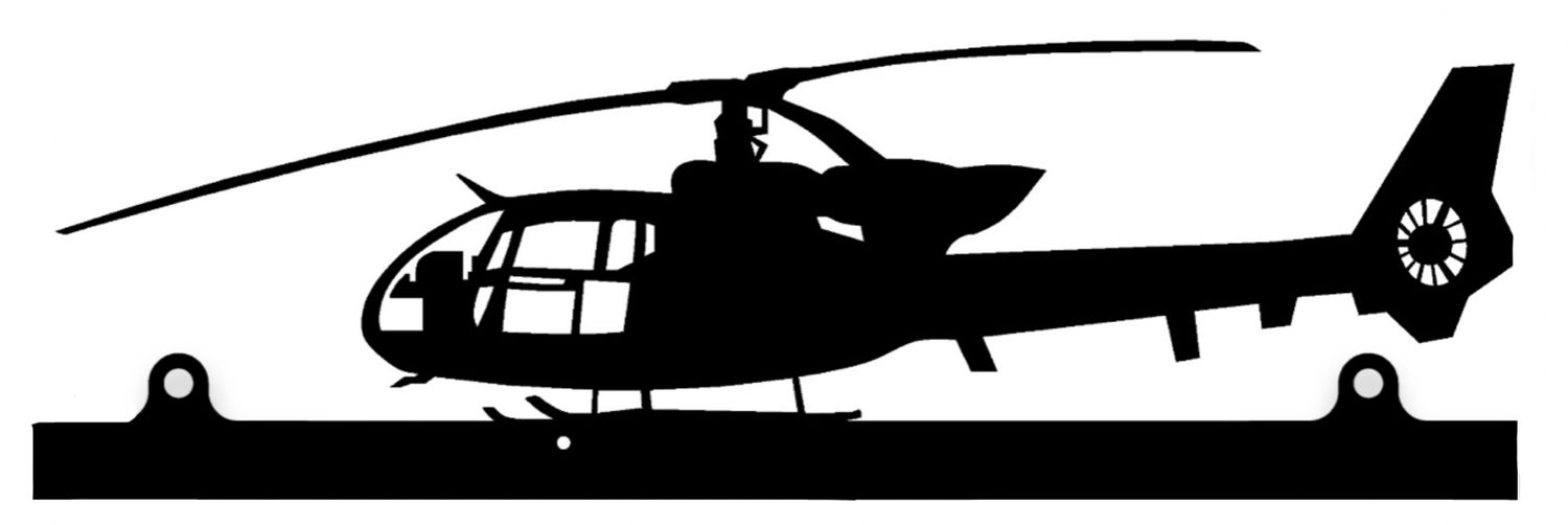 Accroche clés 25cm Gazelle décoration murale avion