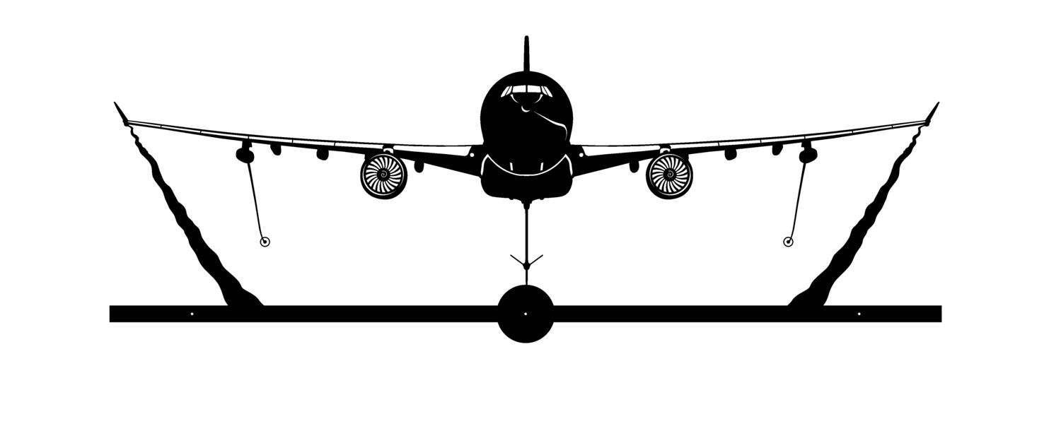 "Décoration Murale en Acier Airbus A330 MRTT avec Support Patch - Ajoutez une Touche d'Aviation à votre Espace"