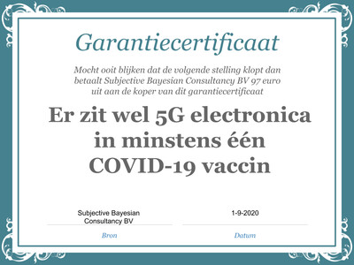 Stelling: Er zit geen 5G electronica in enig COVID-19 vaccin