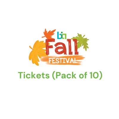 Fall Festival - Pack of 10 tickets / Paquete de 10 boletos