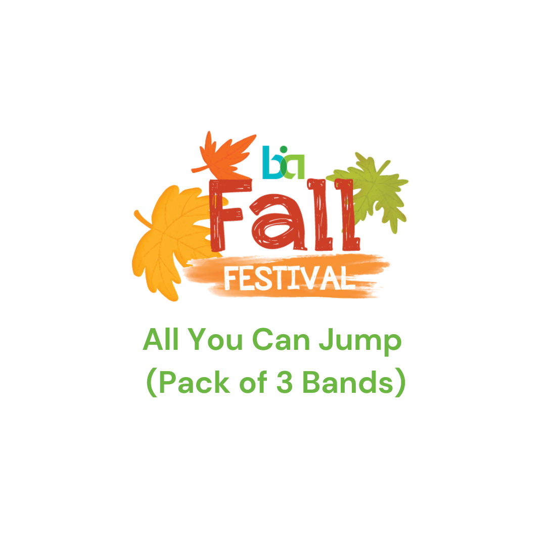 Fall Festival - Pack of 3 Jump Bands / Paquete de 3 pulseras para la casa inflable