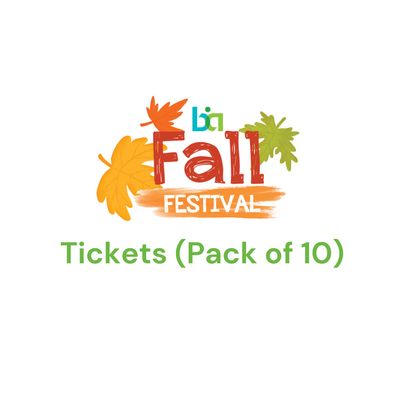 Fall Festival - Pack of 10 tickets / Paquete de 10 boletos