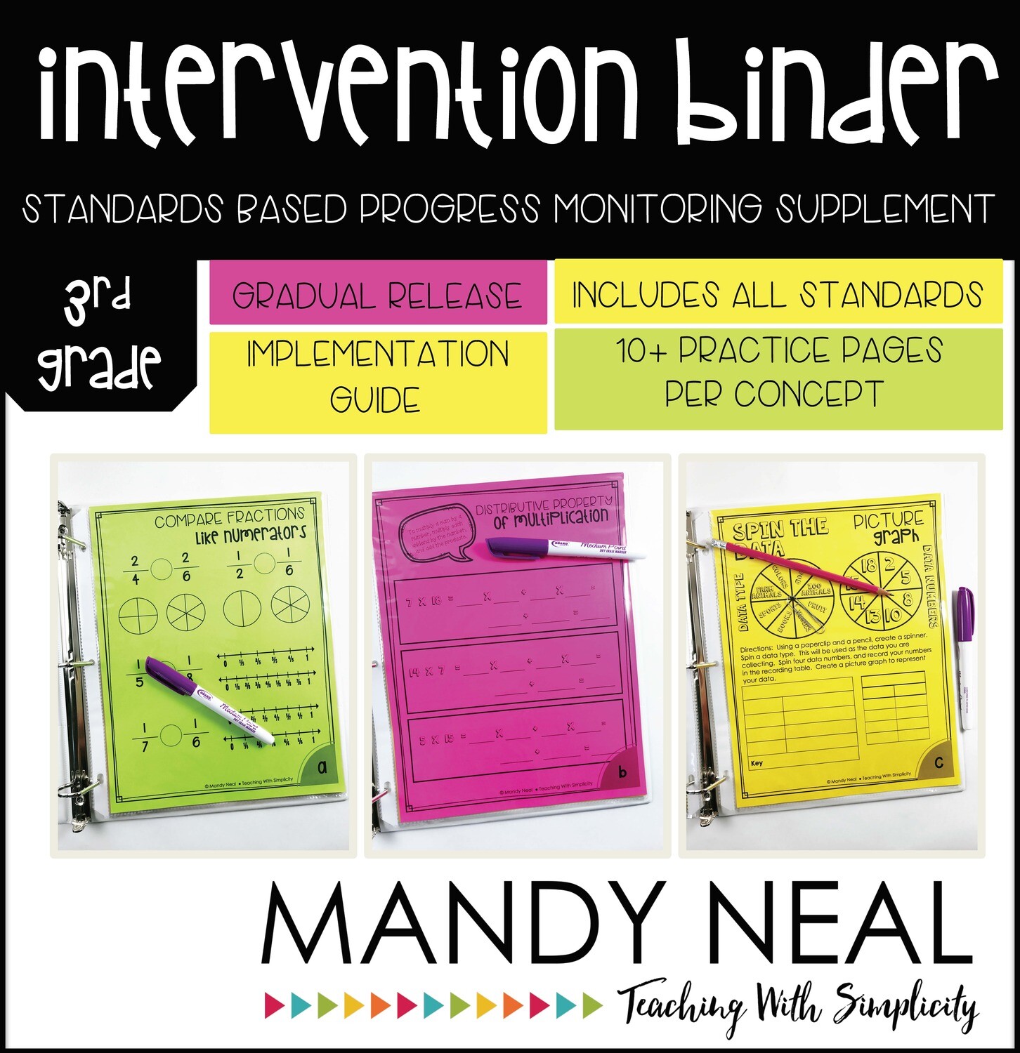 3rd Grade Math Intervention Binder