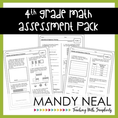 Common Core Assessment Pack-Math Grade 4