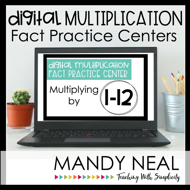 Digital Multiplication Fact Fluency Centers Digital Multiplication Fact Fluency Centers