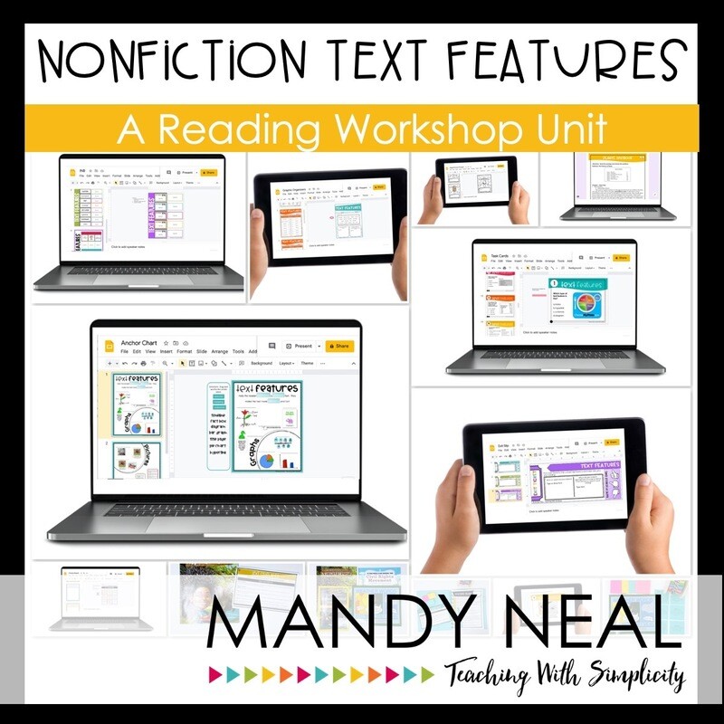Digital Nonfiction Text Features Reading Workshop Unit
