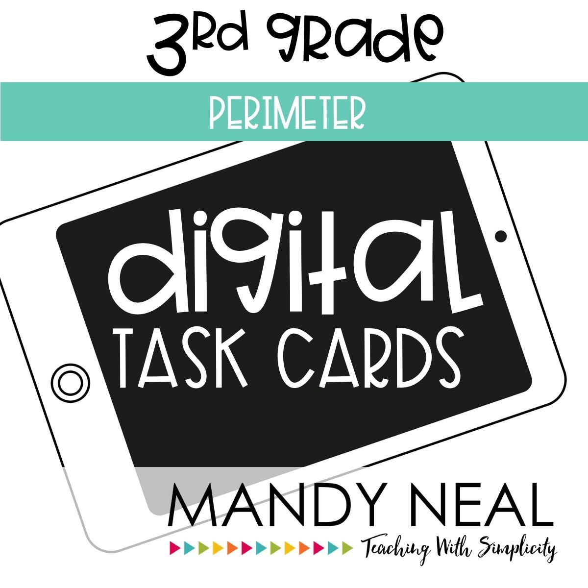 Third Grade Digital Math Task Cards ~ Perimeter