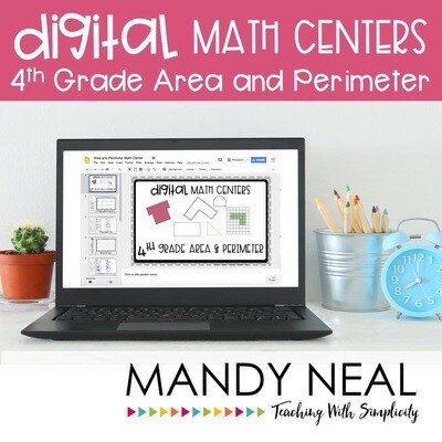 Fourth Grade Digit Math Centers Area and Perimeter