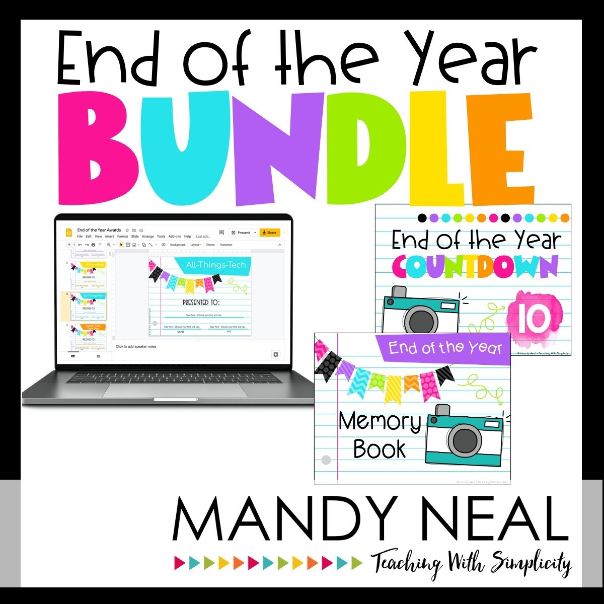 End of the Year Activities, Awards, and Memory Book Bundle