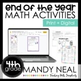 Fourth Grade End of the Year Math Activities | Games