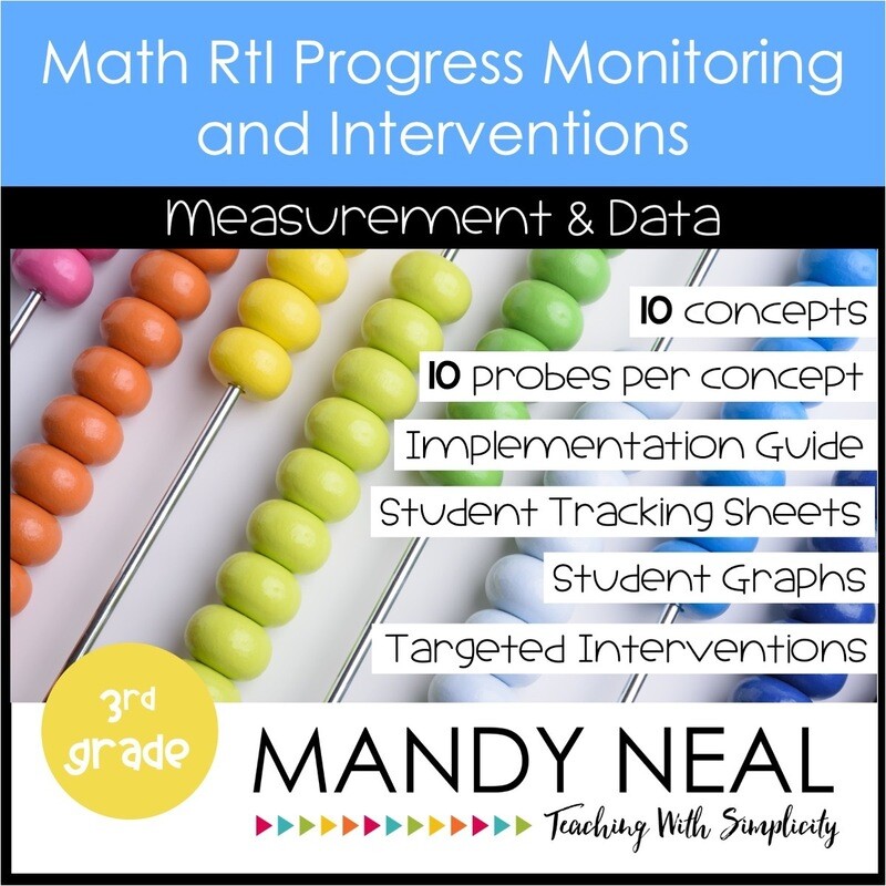 3rd Grade Math Intervention Assessments &amp; Intervention Binder for MD Bundle