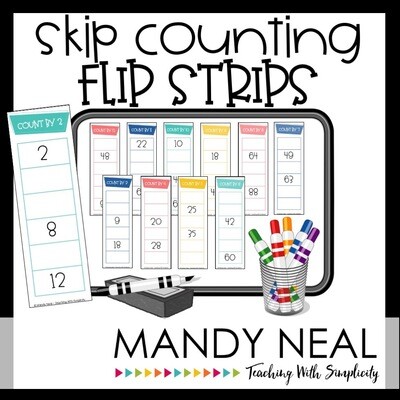Printable Skip Counting Flip Strips