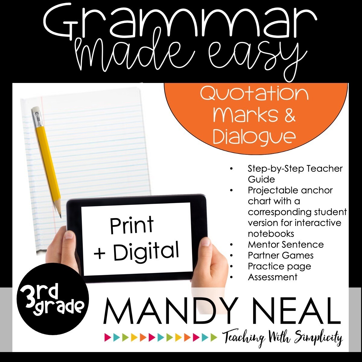 Print + Digital Third Grade Grammar Activities (Quotation Marks and Dialogue)