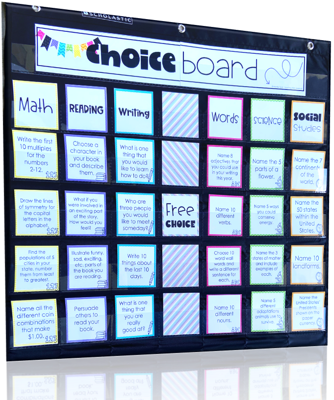 Freebie: Yes/No Choice Board by The Deane's List