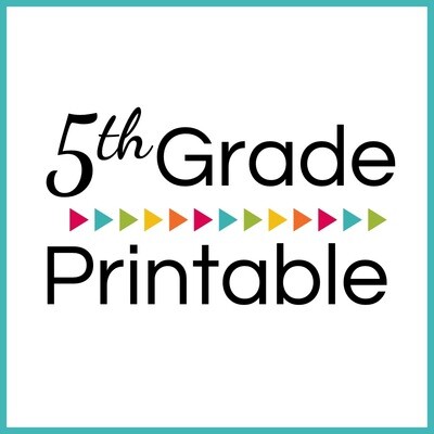 5th Grade Printable