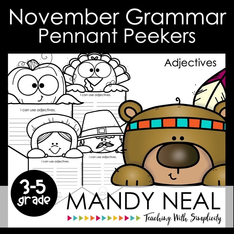 Thanksgiving Craft Activity for Grammar