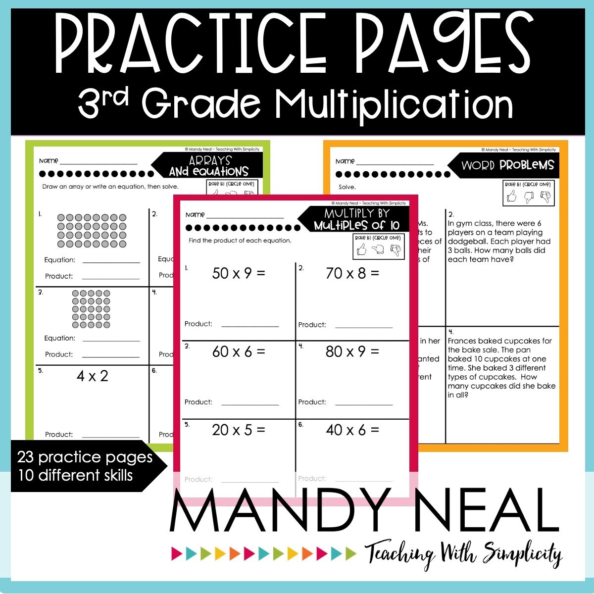 Third Grade Multiplication Worksheets | Printable