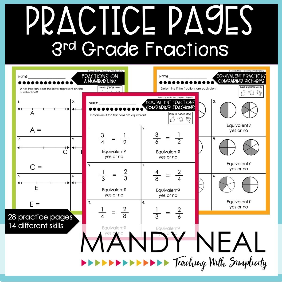 Third Grade Fraction Worksheets | Printable