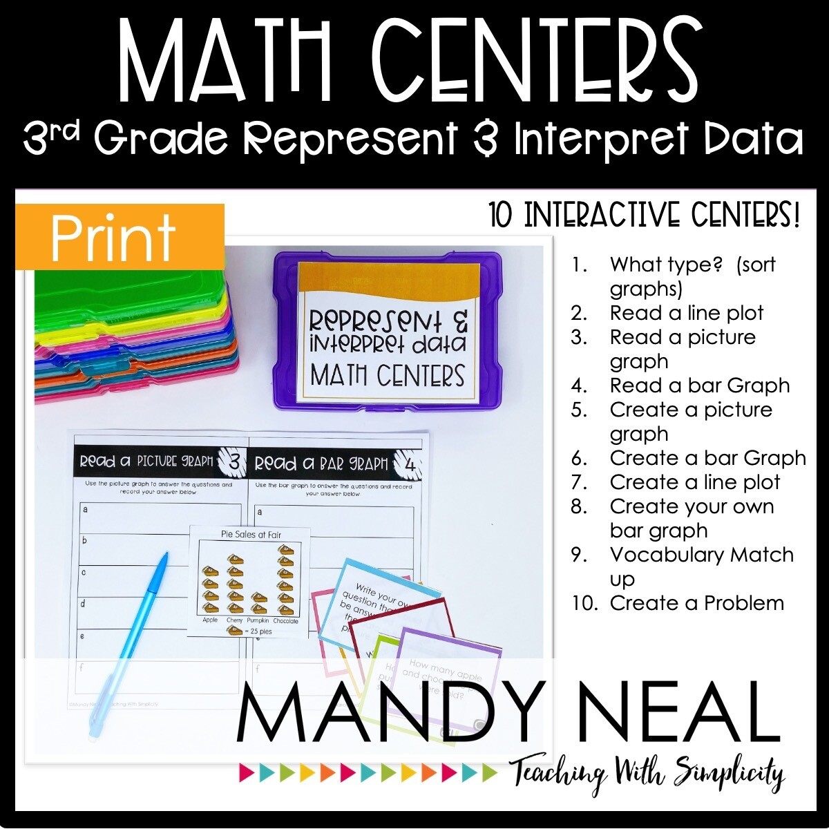 Third Grade Represent and Interpret Data Center | Printable
