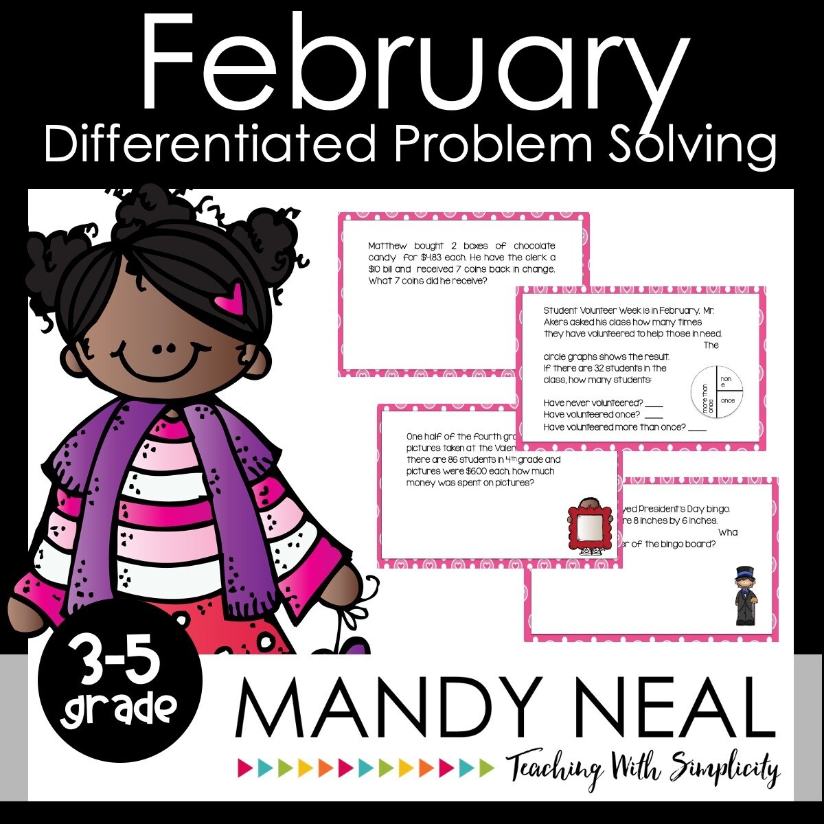 February Differentiated Problem Solving Pack