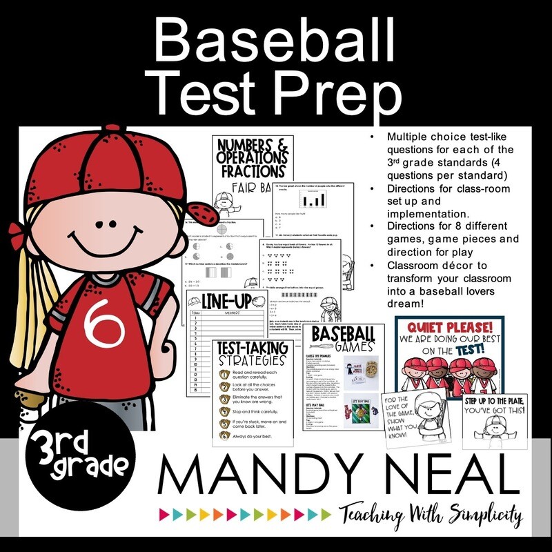 3rd Grade Math Test Prep Review