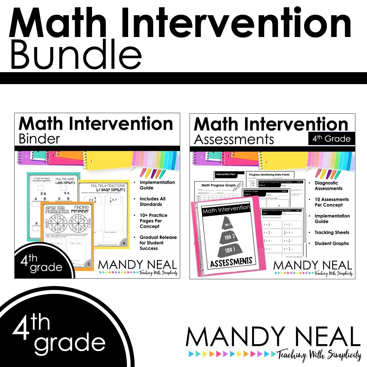 4th Grade Math Intervention Activities and Assessments