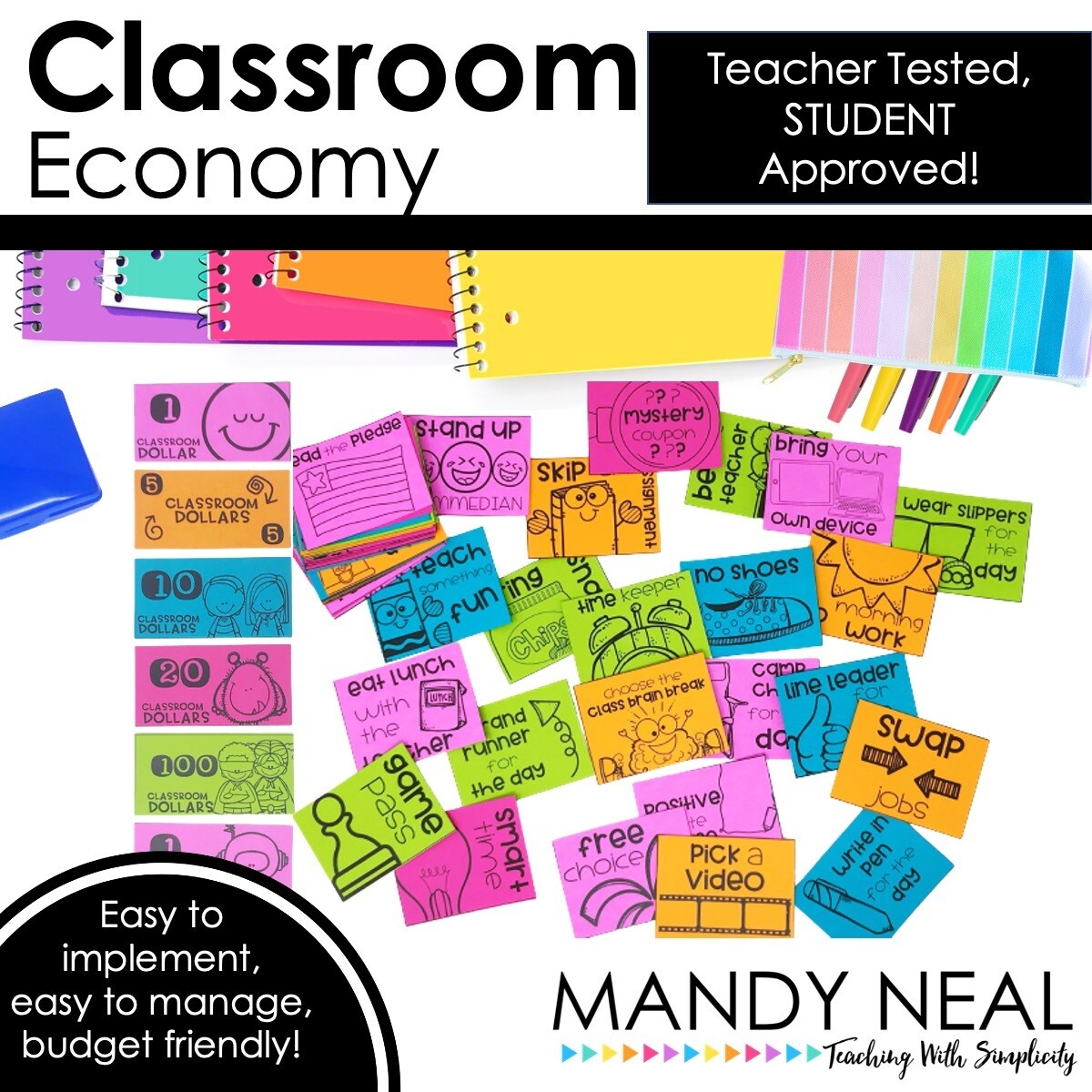 Classroom Economy | Award Coupons | Behavior Management