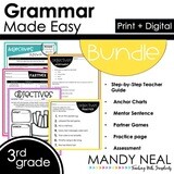 Print + Digital Third Grade Grammar Activities Bundle