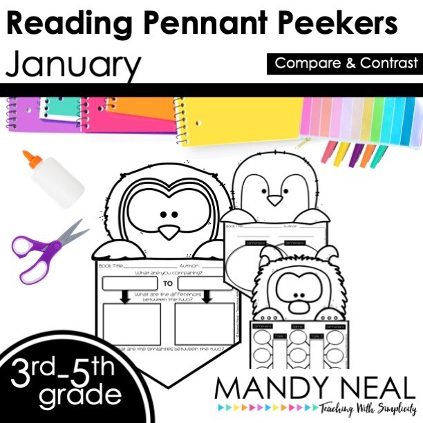 January Craft Activity for Reading | Comparing and Contrasting