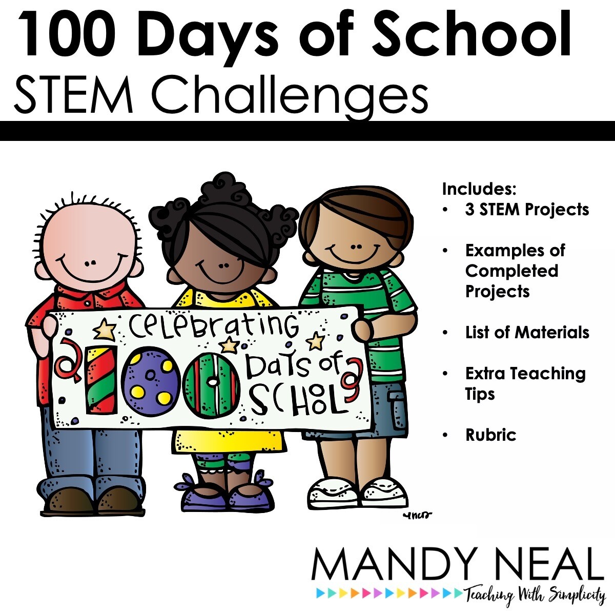 100 Days of School Activities - STEM Challenges