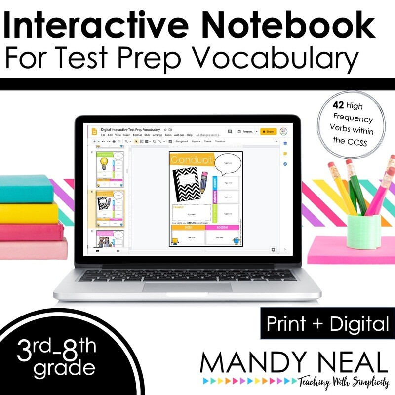 Math Test Prep and Reading Test Prep Vocabulary