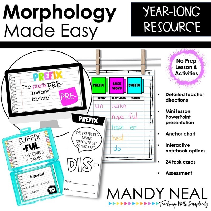 Prefixes and Suffixes Lessons, Worksheets, and Vocabulary Growing Bundle