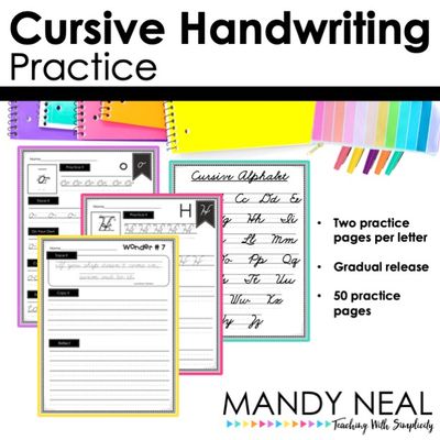 Cursive Handwriting Worksheets Practice