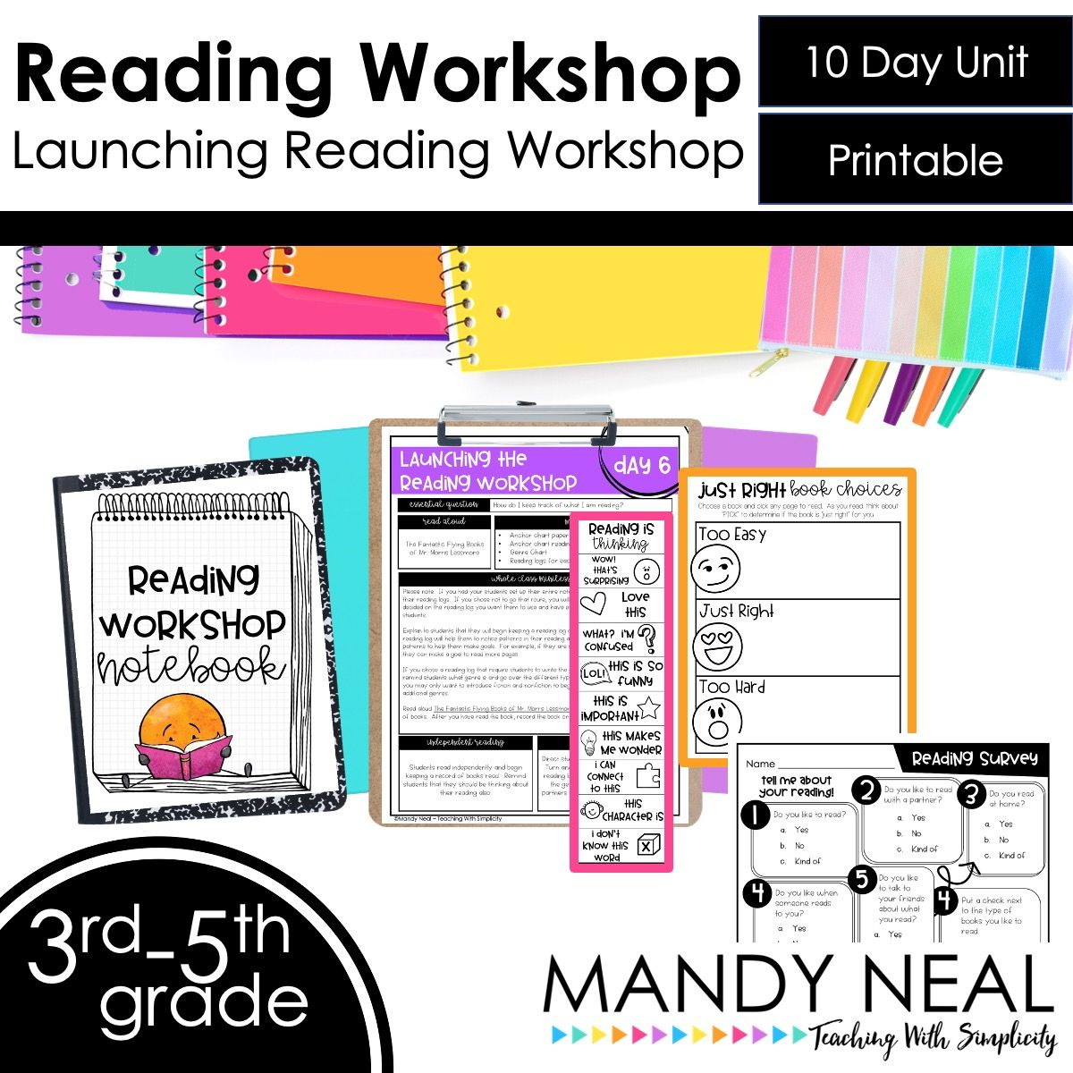 Launching Reading Workshop in Grades 3-5 (Printable)