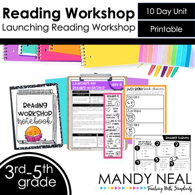 Launching Reading Workshop in Grades 3-5 (Printable)