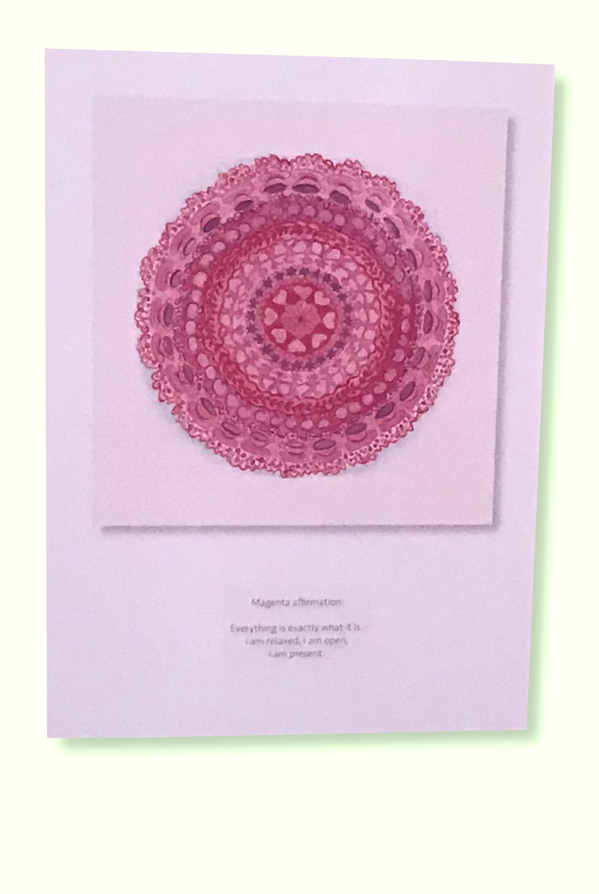 Colour Mandala affirmations - Plaque