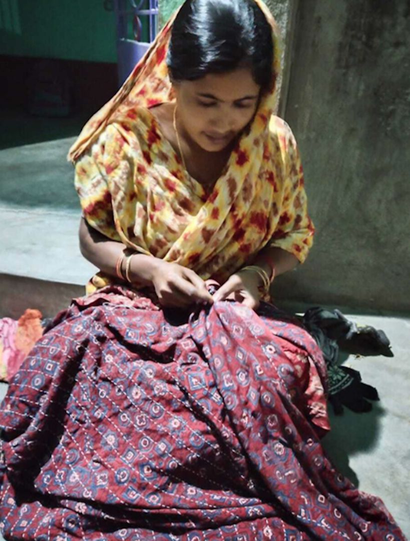 Handcrafted silk scarfs