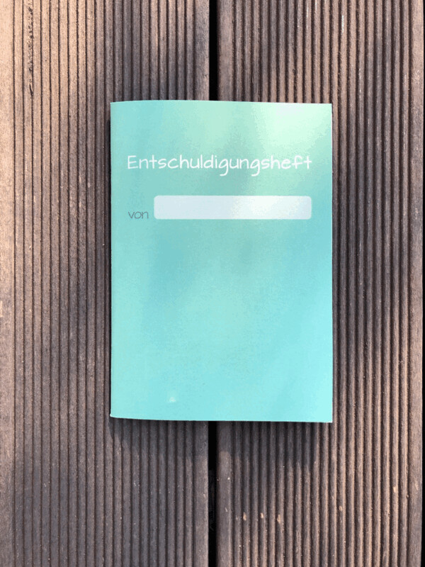 Entschuldigungsheft DIN-A5 Entschuldigungsheft DIN-A5