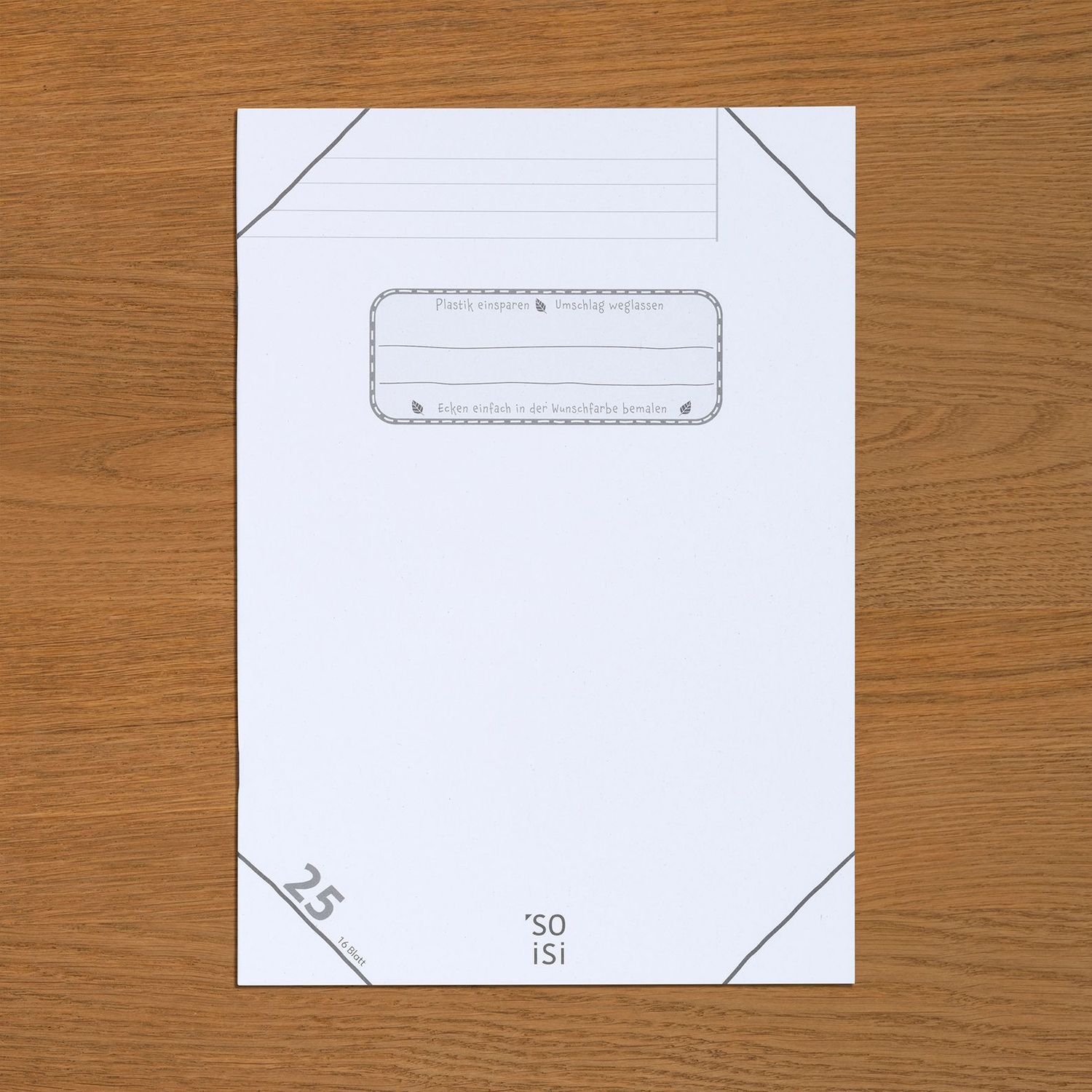 Lineatur 25 (liniert mit weißem Rand) DIN-A4