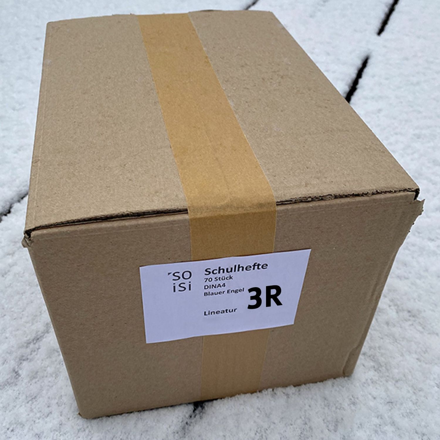Lineatur 3R, Karton mit 70  Heften,Schriebheft mit Rand für Klasse 3, DIN-A4