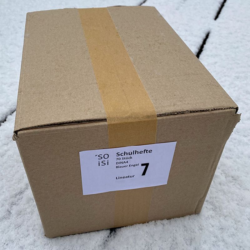 Lineatur 7, Karton mit 70 Heften, kariert, Großkaro 7x7 mm, DIN-A4 Lineatur 7, Karton mit 70 Heften, kariert, Großkaro 7x7 mm, DIN-A4