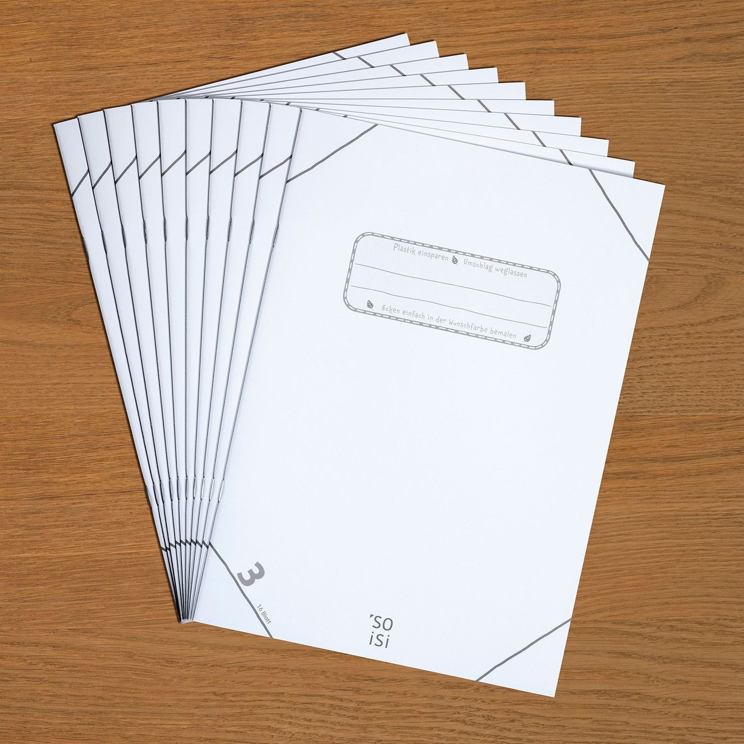 Lineatur 3 (Schreibheft für Klasse 3), 10er Bündel, DIN-A4