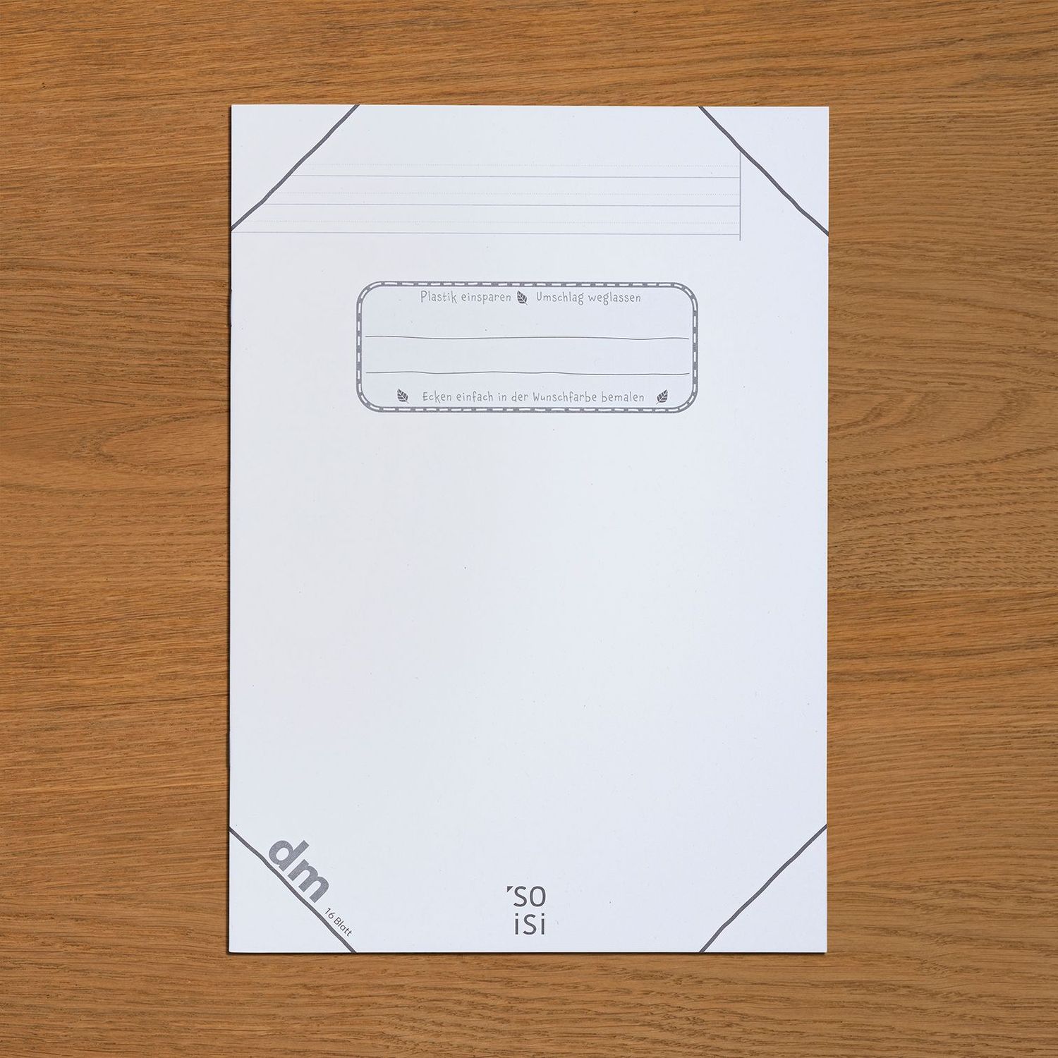 Lineatur dm, liniert mit punktierter Hilfslinie mit Rand, DIN-A4 Lineatur dm, liniert mit punktierter Hilfslinie mit Rand, DIN-A4