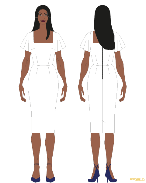 Build Your Dress - SQUARE NECKLINE OPTIONS