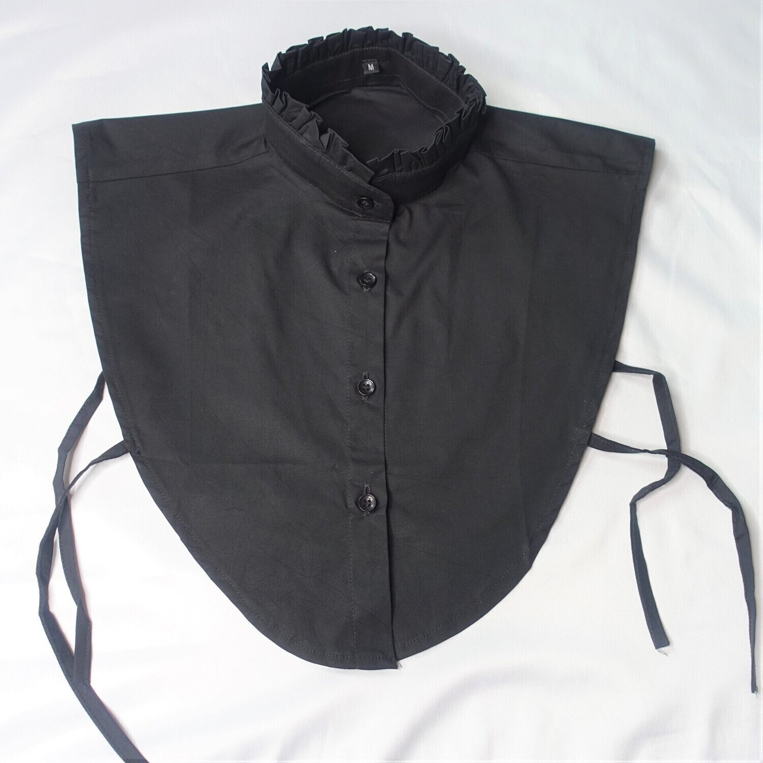 Folla Frill Neck Collar - Black, COLOUR:: Black